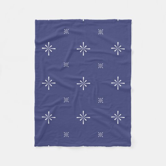 Petite couverture en polaire bleue (Devant)