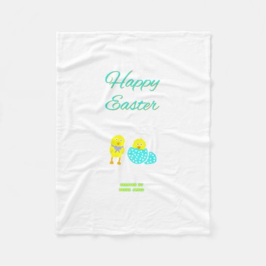 Petite couverture en polaire de Pâques (Devant)