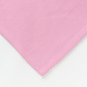 Petite couverture en toison rose personnalisée pou (Coin)