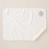 Petite couverture personnalisée Sherpa – Marque d' (Devant (Horizontal))