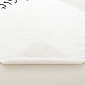 Petite couverture Sherpa avec nom hébreu (3/4)