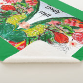 Petite couverture Sherpa en polaire Concombre (3/4)
