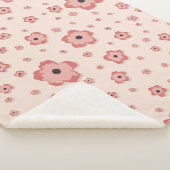 Petite couverture Sherpa rose Orange Blisée (3/4)