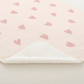 Petite couverture Sherpa rose pâle (3/4)