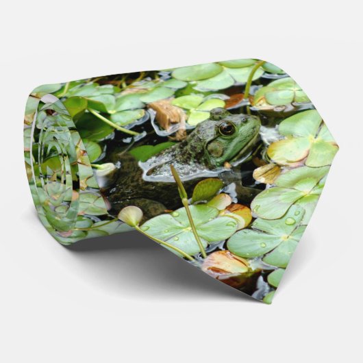 Petite cravate de grenouille verte (Roulé)