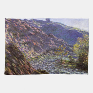 Petite Creuse, Zonlicht door Claude Monet Theedoek