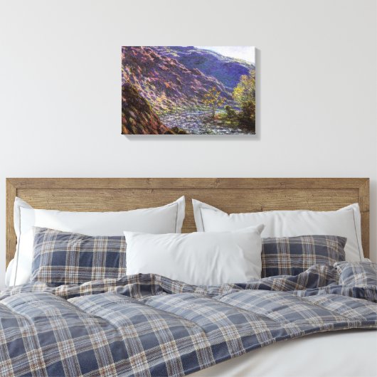 Petite Creuse, zonlicht van Claude Monet Canvas Afdruk (Insitu (Slaapkamer))