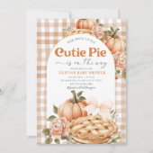 Petite Cutie Baby shower à tarte Invitation Rustiq (Devant)