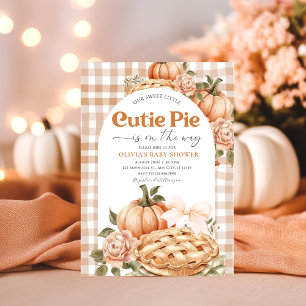 Petite Cutie Baby shower à tarte Invitation Rustiq