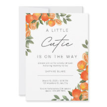 Petite Cutie Baby shower Genre Neutre Invitation