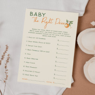 Petite Cutie Citrus Baby La bonne carte de prix