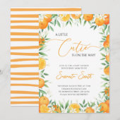 Petite Cutie Genre Neutre Baby shower Invitation (Devant / Derrière)