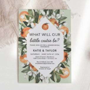 Petite Cutie Genre Revela Party Invitation