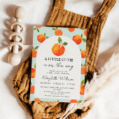 Petite Cutie Orange Baby shower Invitation