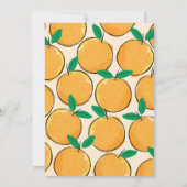 Petite Cutie Orange Première Invitation Anniversai (Dos)