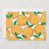 Petite Cutie Orange Première Invitation Anniversai (Dos)