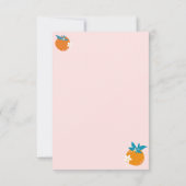 Petite Cutie Première invitation d'anniversaire (Dos)