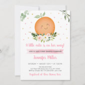 Petite Cutie Rose fille Baby shower Invitation (Devant)