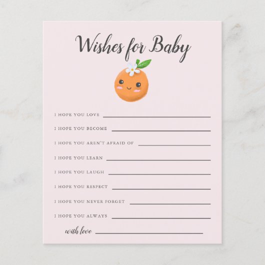 Petite Cutie rose Voeux pour la carte bébé (Devant)