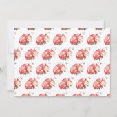 Petite-Dame Anniversaire Fête Photo Invitation (Dos)