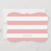 Petite Dame Baby shower douce Invitation (Dos)