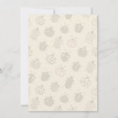 Petite dame Ladybug fille Baby shower Invitation (Dos)