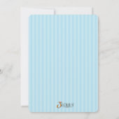 Petite Dame Parapluie Invitations de fête d'annive (Dos)