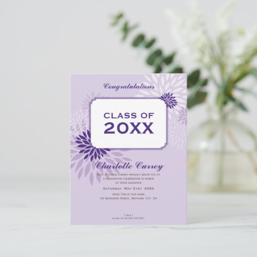 PETITE DIPLÔME FAIRE-PART :: GRAD105 1P (Debout devant)