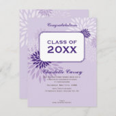 PETITE DIPLÔME FAIRE-PART :: GRAD105 1P (Devant / Derrière)