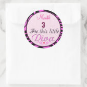 Petite Diva Baby Girl Stickers mensuels Milestone (Sac)