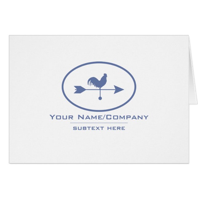 Petite entreprise Blue Weathervane (Devant horizontal)