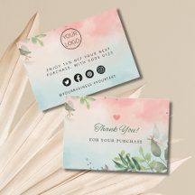 Petite entreprise personnalisée Merci Notes