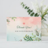 Petite entreprise personnalisée Merci Notes (Debout devant)