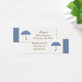 Petite étiquette bleu parapluie (Bureau)