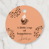 Petite Étiquette Cadeau Café Bonheur (Dos)