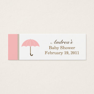 Petite étiquette Parapluie rose