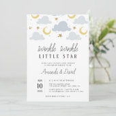 Petite étoile Couples baby shower invitation (Debout devant)