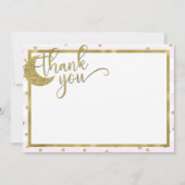 Petite étoile scintillante carte de remerciement r (Devant)