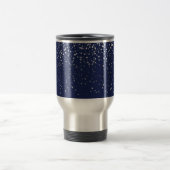 Petite Etoiles gris argent Voyage Mug café (Centre)