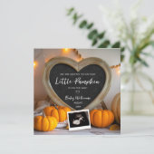 Petite Faire-part de grossesse Citrouille (Debout devant)