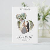 Petite faire-part de mariage au design simple (Debout devant)