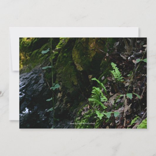 Petite Faire-part de mariage d'eau (Dos)