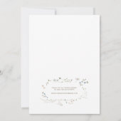 Petite Faire-part de mariage Fleur sauvage (Dos)