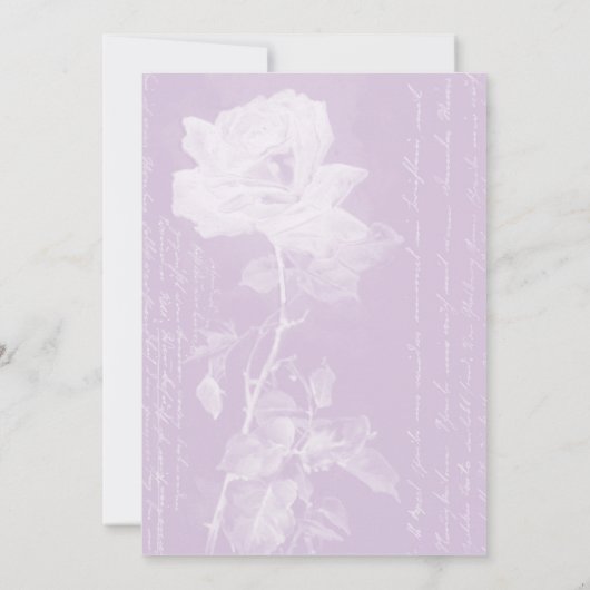 Petite Faire-part de naissance Bénédiction//Lilac (Dos)