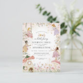 Petite Fée Anniversaire Invitation Jardin Enchanté (Debout devant)