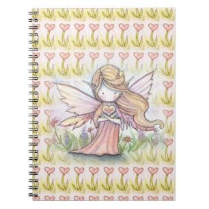 Petite Fée avec Carnet de Notes de Coeur