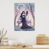 Petite fée bête avec poster de dragon (Cuisine)