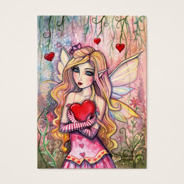 Petite Fée de la Saint-Valentin Cartes Miniatures  (Devant)