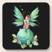 Petite fée de Noël ensemble de Dessous de verre (Devant)