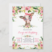 petite ferme vache invitation anniversaire (Devant)